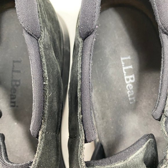 L L Bean Women's Black Suede Comfort Walking Shoes Career Casual Closed Toe 9 - Picture 6 of 8
